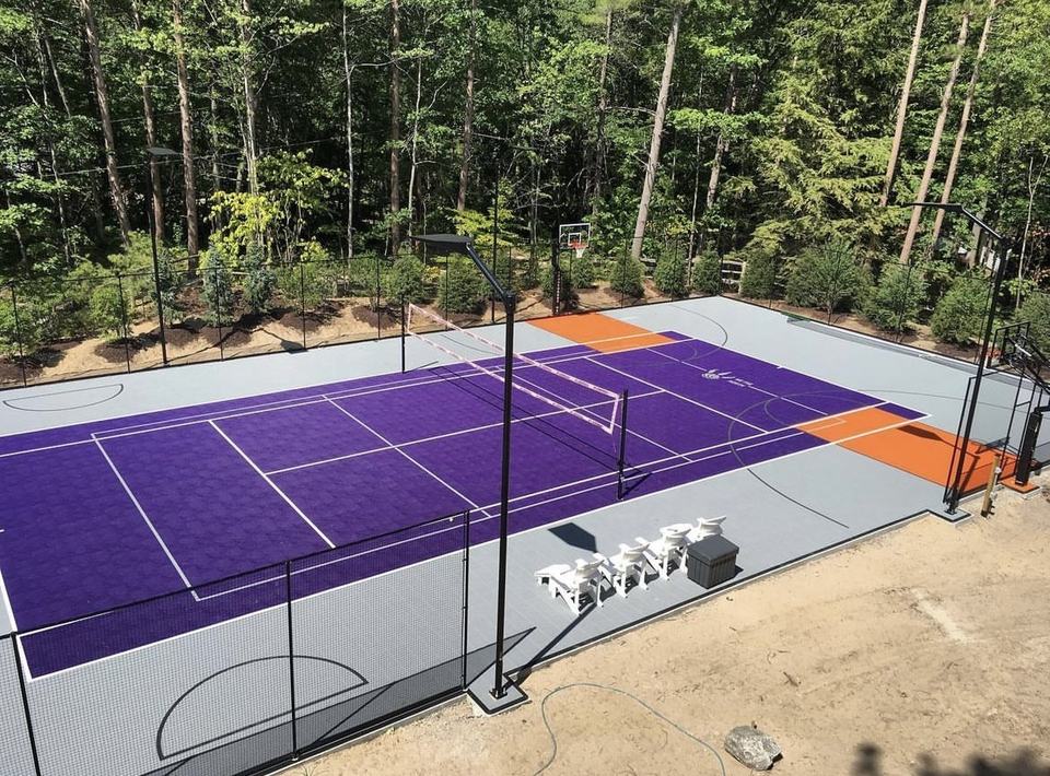 Eco-Friendly Plastic Custom Lo - đánh giá và giá Outdoor Sport Court Tiles