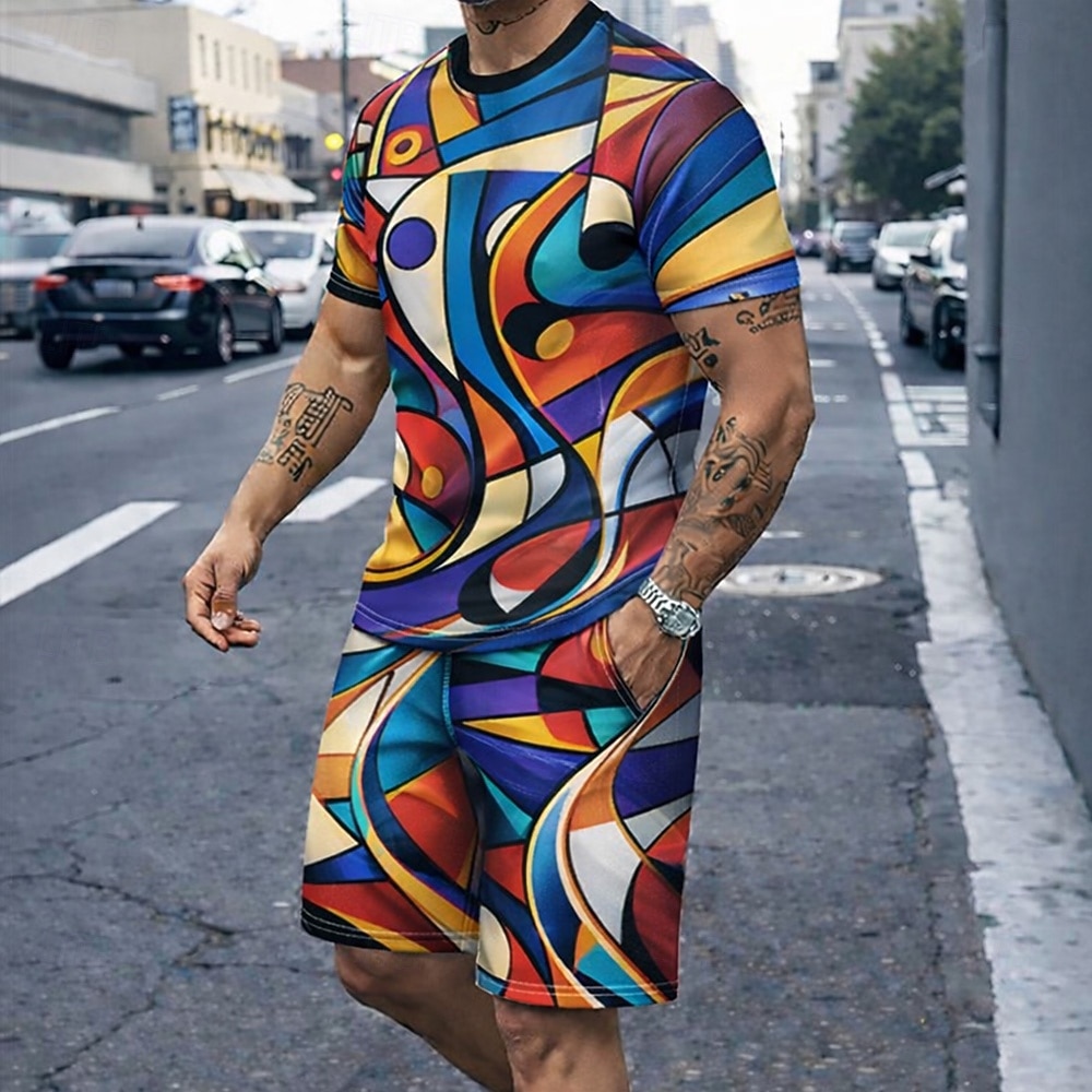 Men's 2pcs Tees Sets Summer To - đánh giá và giá Outdoor Sport Is