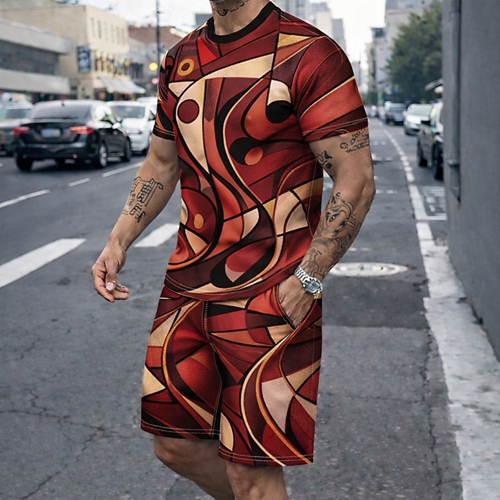 Men's 2pcs Tees Sets Summer To - đánh giá và giá Outdoor Sport Is