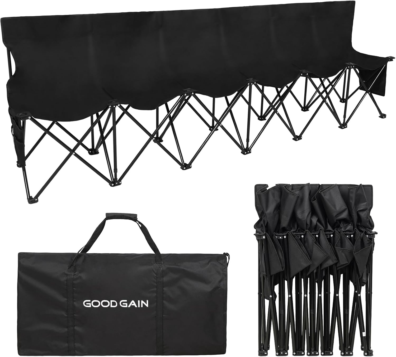 Portable Folding Black Outdoor - đánh giá và giá Outdoor Sport Bench
